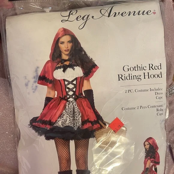 white christmas dresses Riding Hood Costume Cape with Corset Dress main image 0